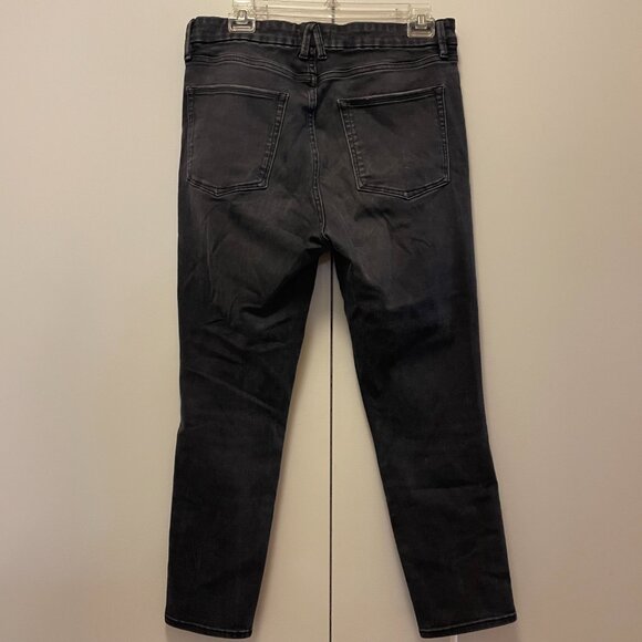 GOOD‎ AMERICAN GOOD WAIST CROP BLACK 12/31 - Picture 8 of 8